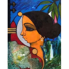 Abrar Ahmed, 12 x 16 Inch, Oil on Canvas, Figurative Painting, AC-AA-613 Abrar Ahmed, 12 x 16 Inch, Oil on Canvas, Figurative Painting, AC-AA-613